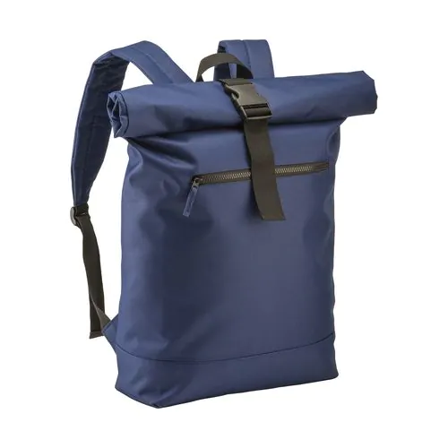 Zaino Roll porta PC (17") in poliestere riciclato R-PET con tasca esterna con cerniera Zaino Roll porta PC (17") in poliestere riciclato R-PET con tasca esterna con cerniera