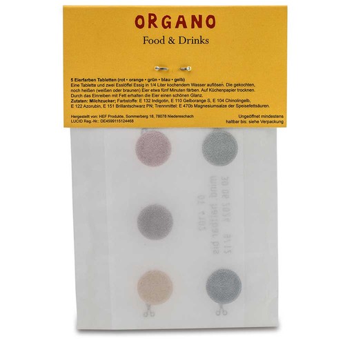 Egg colour set - with digital printing