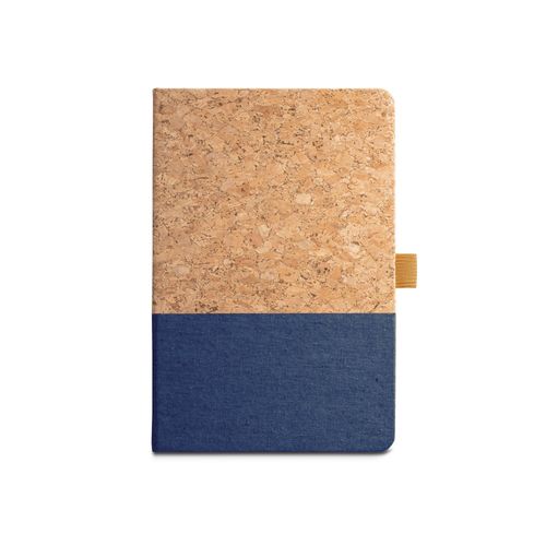 KLEE. A5 notebook in cork and linen with lined sheets