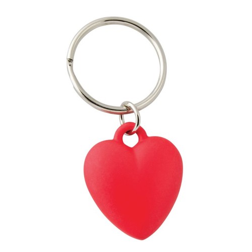 KEY CHAIN "HEART" RED - NO BOX