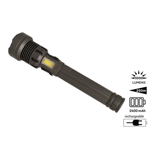 3 in 1 rechargeable flashlight 'Rigel' (XL)