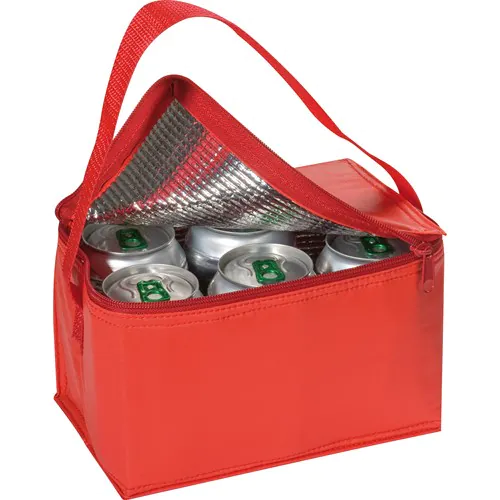 Nevera portátil para 6 latas.
