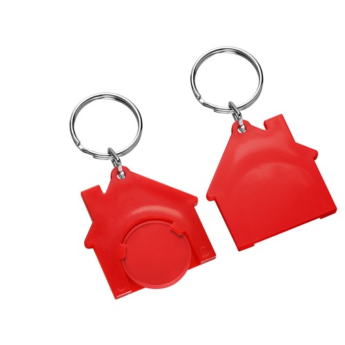Porte-clés jeton1€ "Maison" Porte-clés jeton1€ "Maison"
