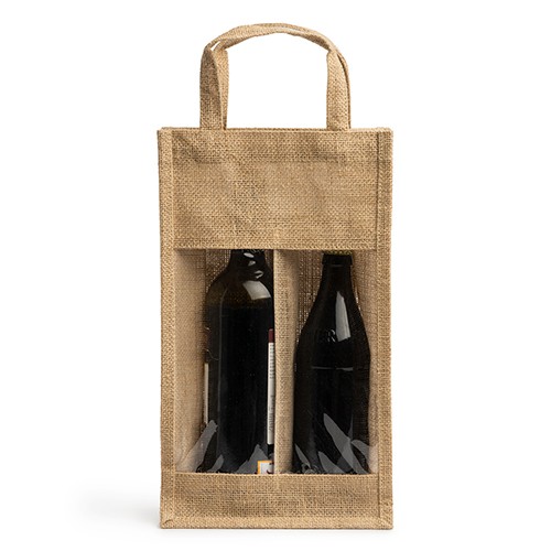 Borsa porta bottiglie in juta Berk