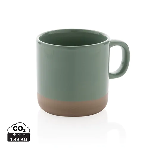 Taza de cerámica esmaltada 360ml. Taza de cerámica esmaltada 360ml.