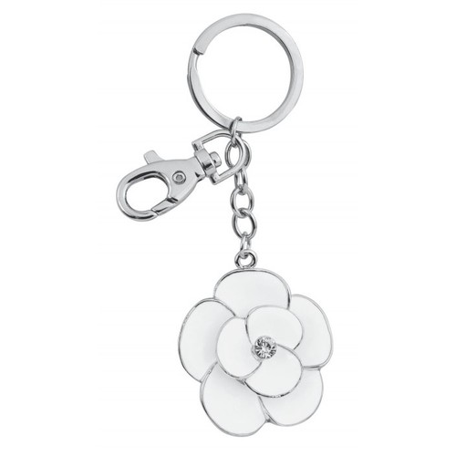 KEY CHAIN "WHITE FLOWER" - NO BOX KEY CHAIN "WHITE FLOWER" - NO BOX