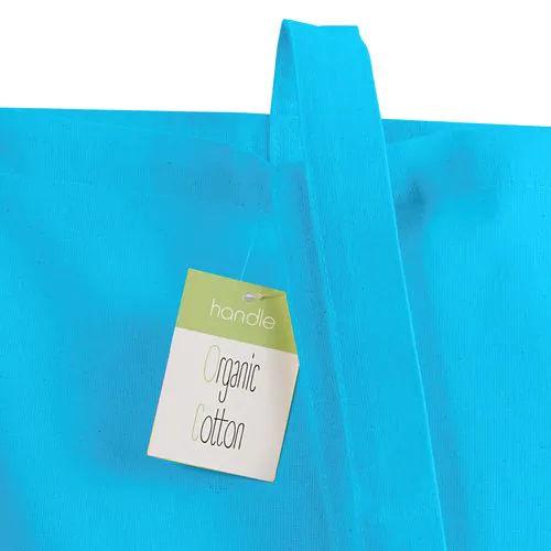 140 g/m2 organic cotton shopping bag, long handles 140 g/m2 organic cotton shopping bag, long handles