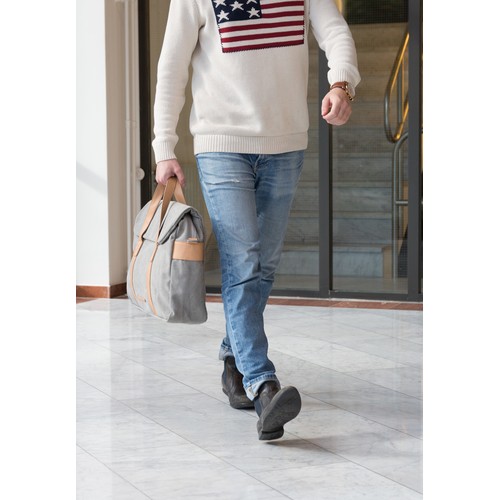 Borsa porta PC in canvas senza PVC Borsa porta PC in canvas senza PVC