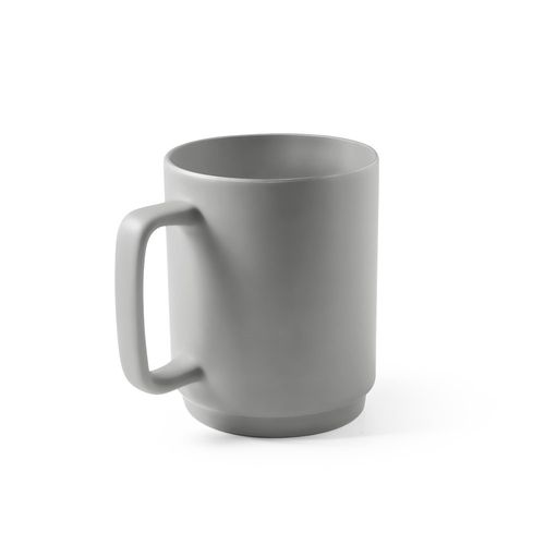 MIGHTY. Taza de cerámica con cuerpo cilíndrico 330 mL