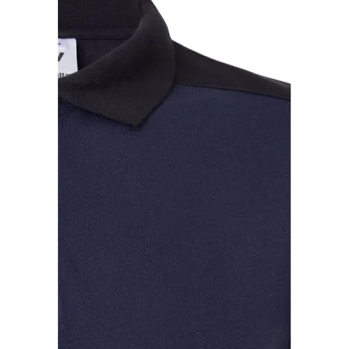 VL VELES. Two-tone stretch piqué polo shirt (200g/m²) with short sleeves, in polyester (96%) and elastane (4%) VL VELES. Two-tone stretch piqué polo shirt (200g/m²) with short sleeves, in polyester (96%) and elastane (4%)
