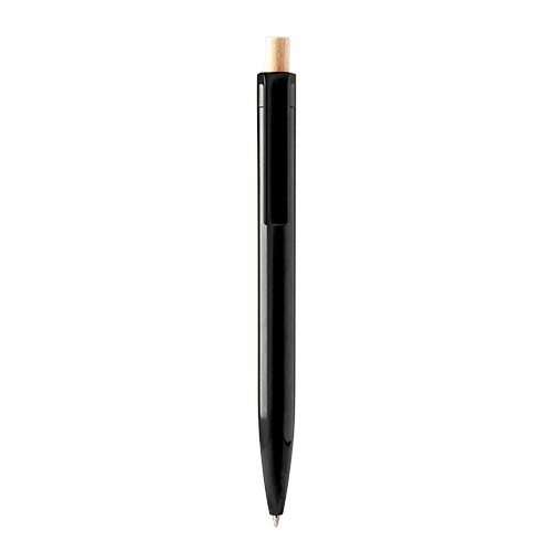 Stylo à bille avec mécanisme à clic, bouton en bam Cássia Stylo à bille avec mécanisme à clic, bouton en bam Cássia