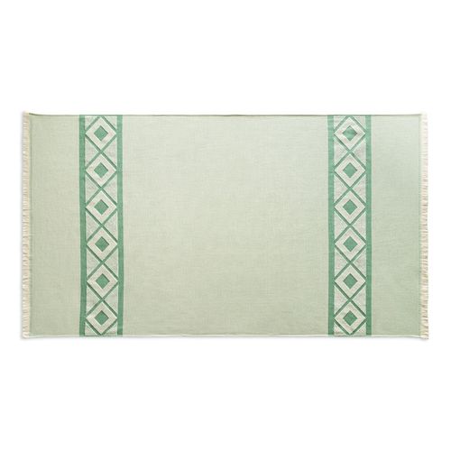 MALEK. Toalla de baño y multifuncional (350g/m²) fabricada en algodón ligero y resistente (85%) y algodón reciclado (15%)