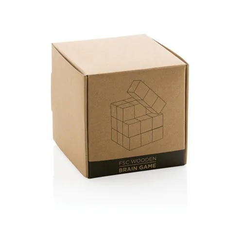 Rompicapo di legno in custodia di tela