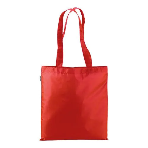 210T RPET shopping bag, long handles