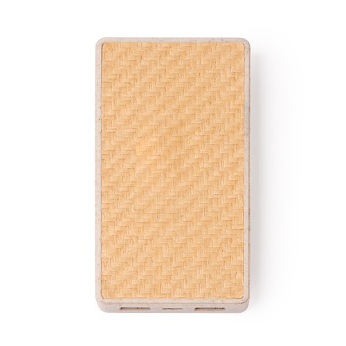 Powerbank made of wheat fibre body and natu Tirsa Powerbank made of wheat fibre body and natu Tirsa