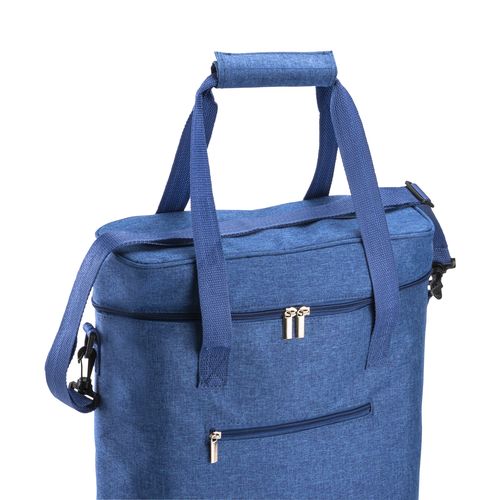 Borsa termica in r-pet melange con interno bianco in PEVA.