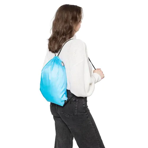 Recycled rPET polyester (210D) drawstring backpack Enrique