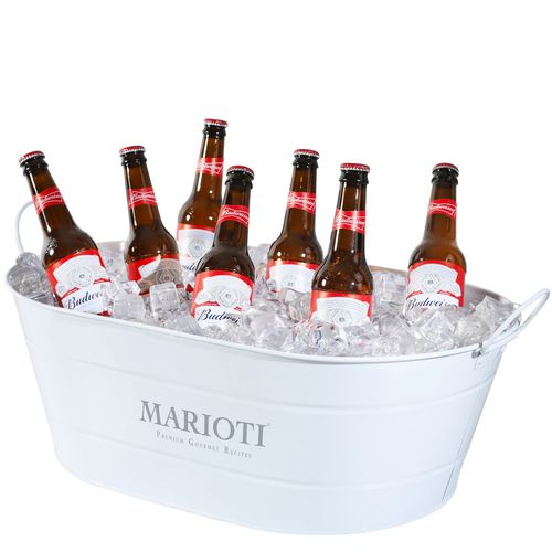 Seau de fête ovale en acier galvanisé (24 litres) Seau de fête ovale en acier galvanisé (24 litres)
