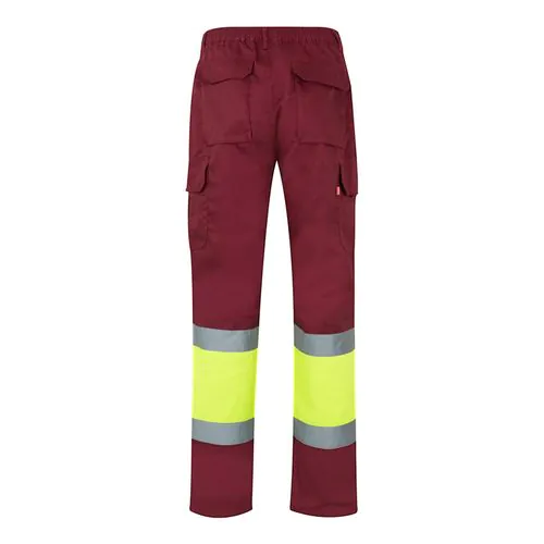 VL ATHENA. Pantaloni in twill bicolore, foderati, con diverse tasche, in cotone (20%) e poliestere (80%)