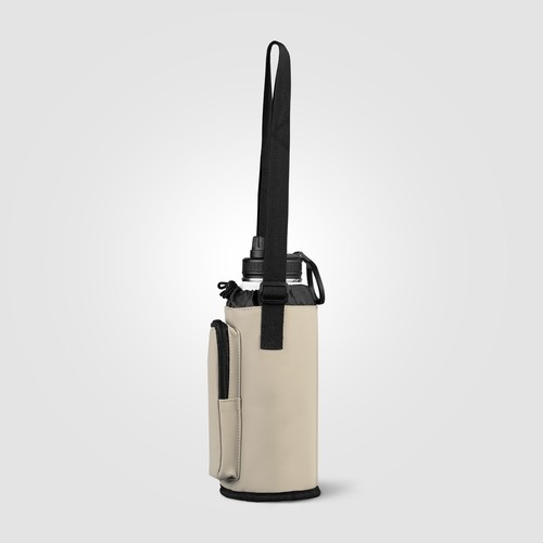 Malmö Recycled PU Zipper Pocket Bottle Bag - 1.8 L Malmö Recycled PU Zipper Pocket Bottle Bag - 1.8 L