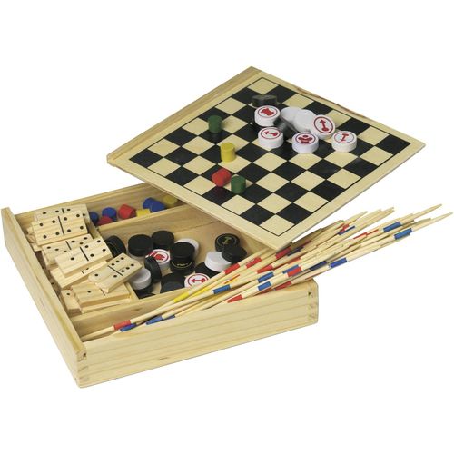 Houten 5-in-1 spellenset Cherie