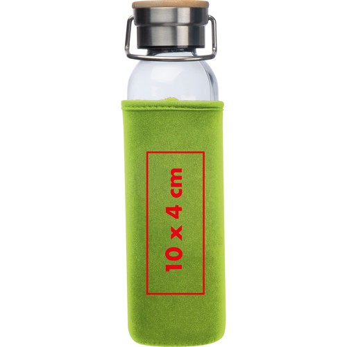 Bouteille en verre avec housse néoprène, 600 ml Bouteille en verre avec housse néoprène, 600 ml