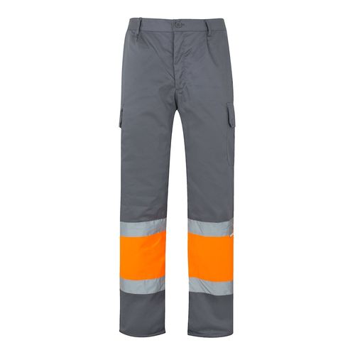 VL POSEIDON LARGE. Two-tone multi-pocket twill trousers (210g/m²), in cotton (20%) and polyester (80%)