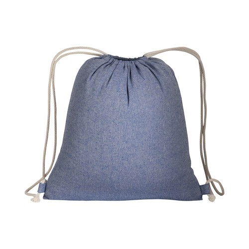 150g/m2 recycled cotton drawstring backpack