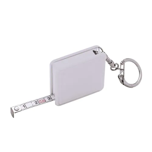 Key ring with retractable flexible tape measure, 1 m Key ring with retractable flexible tape measure, 1 m