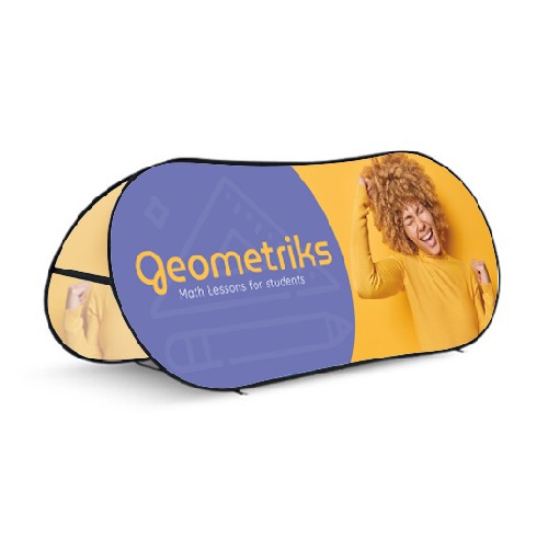 Foldable pop-up banner for events