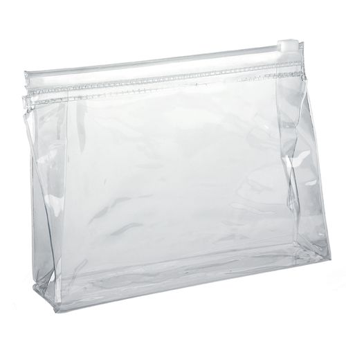 Clear PVC Slide Zippered Toiletry Bag Clear PVC Slide Zippered Toiletry Bag