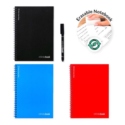 INFINITEBOOK PLAIN A5. A5 Infinitebook with flexible cover and 15 plain whiteboard pages INFINITEBOOK PLAIN A5. A5 Infinitebook with flexible cover and 15 plain whiteboard pages