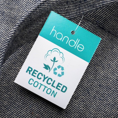 Tote bag en coton recyclé 280 g/m2, anses longues