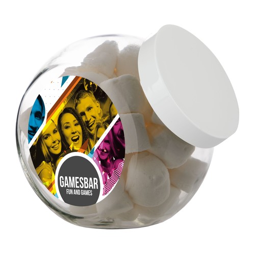 Bocal en verre de 2 litres, rempli de bonbons Bocal en verre de 2 litres, rempli de bonbons