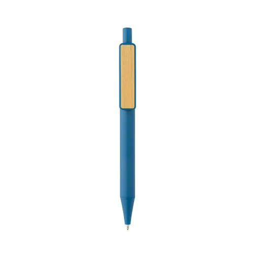 Stylo en ABS recyclé GRS avec clip en bambou