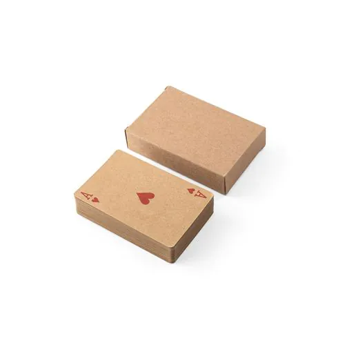FISCHER. Deck of 54 classic cards in kraft paper, made from FSC™ certified material and other controlled materials FISCHER. Deck of 54 classic cards in kraft paper, made from FSC™ certified material and other controlled materials