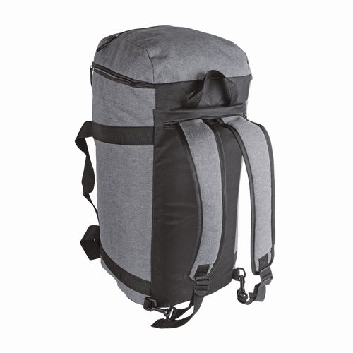 Bolsa deportiva de poliéster de dos tonos con tiras extraíbles y bolsillo porta botas