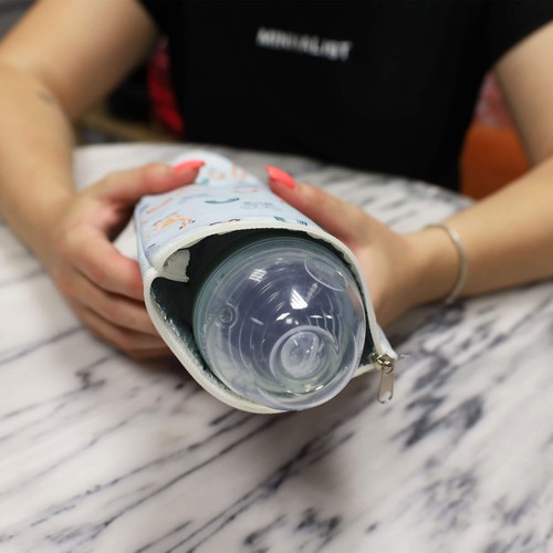 SMALL THERMAL BOTTLE BAG IN CUSTOMIZABLE RPET