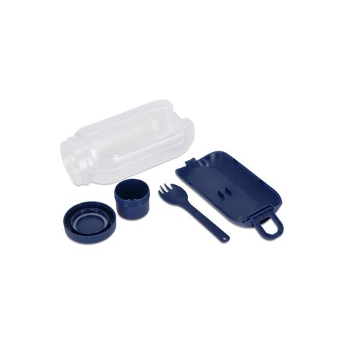 All-in-One Lunch Bowl Container with Sauce Compartment & Spoon-fork All-in-One Lunch Bowl Container with Sauce Compartment & Spoon-fork