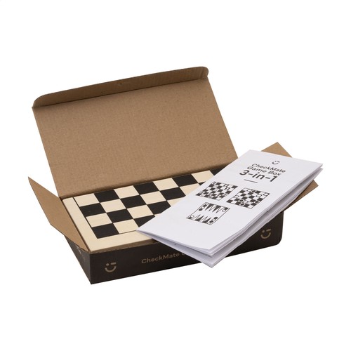 CheckMate Game Box 3-in-1 spel CheckMate Game Box 3-in-1 spel