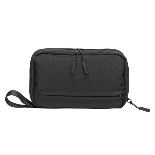 Tech organizer made of R-PET 900D with inside pockets and zipper closure