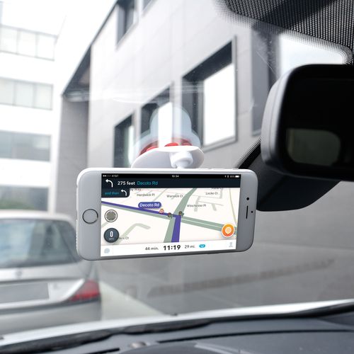 ABS smartphone holder with suction cups