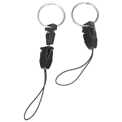 Mobile phone string with snap lock and ring