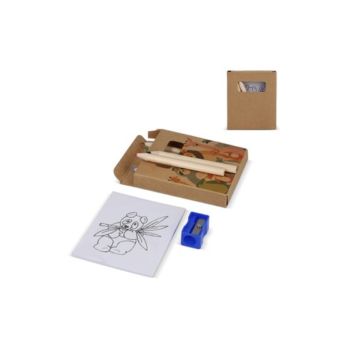 8 piece colouring set in kraft box 8 piece colouring set in kraft box