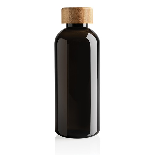 Bouteille 600ml en rPET RCS avec couvercle en bambou Bouteille 600ml en rPET RCS avec couvercle en bambou