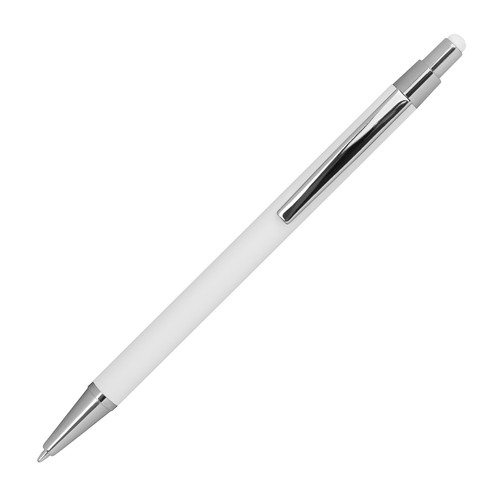 Metal ballpen with rubber coating and touch function Metal ballpen with rubber coating and touch function
