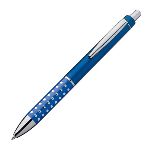 Plastic ball pen with sparkling dot grip zone Plastic ball pen with sparkling dot grip zone