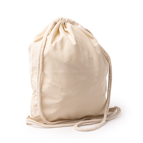 Backpack bag with drawstring, made of 120 g/m² RPE Edno Backpack bag with drawstring, made of 120 g/m² RPE Edno
