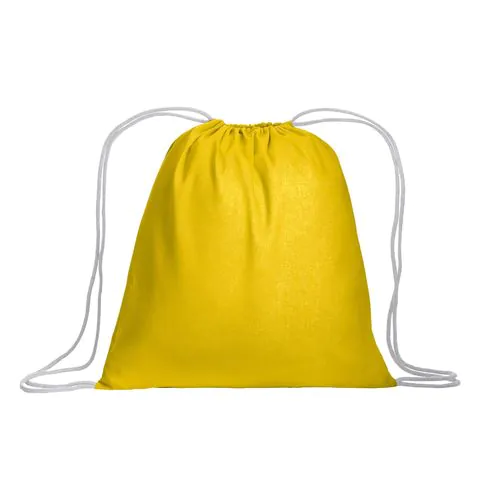 Backpack made of 120 g/m2 cotton, with choke closure. It is OEKO-TEX® certified. Backpack made of 120 g/m2 cotton, with choke closure. It is OEKO-TEX® certified.