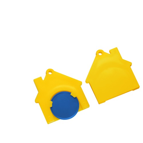Chip holder with 1€ chip "house" Chip holder with 1€ chip "house"